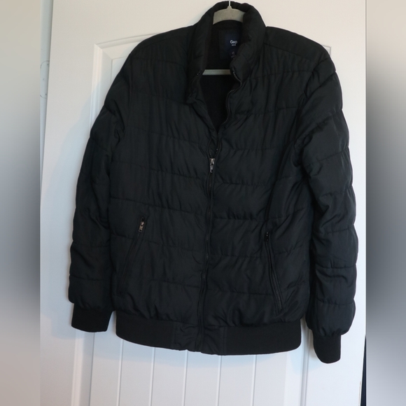 Gap Men’s Warmest Jacket Black Quilted Puffer Fleece Lined – Men’s S / Women's L - Picture 1 of 9